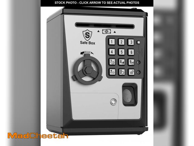 Lot 74-11557894 - Toy Piggy Bank Safe Box Fingerprint ATM Bank ATM Machine Money Coin Savings Bank for Kids - UNUSED