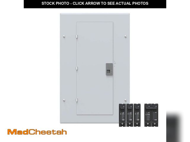 Lot 74-14280623 - ABB 100 Amp 20-Space 40-Circuit Main Breaker Indoor Plug-On Neutral Load Center Value Pack (PAM2010P...