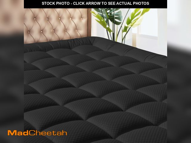 Lot 74-12703360 - MATBEBY Queen Size Mattress Pad - Cooling Breathable Mattress Topper, Quilted Fitted Mattress Protec...