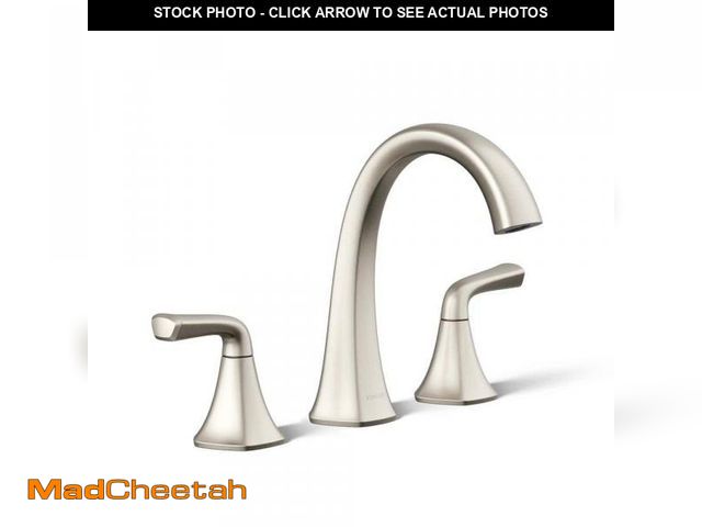 Lot 74-12086550 - KOHLER Sundae 8 in. Widespread Double Handles Bathroom Faucet in Vibrant Brushed Nickel - UNUSED