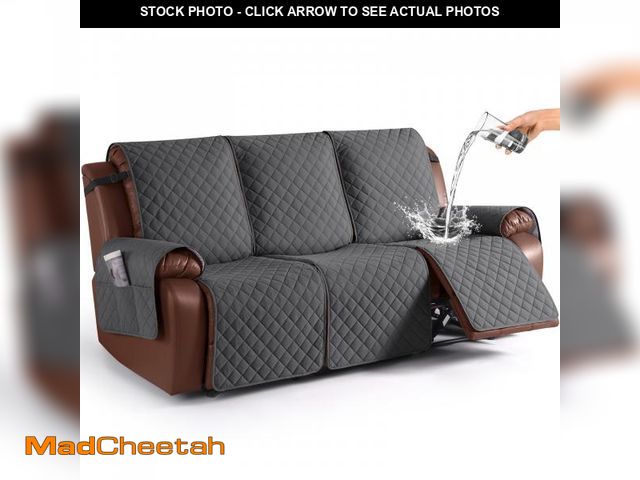 Lot 74-12438132 - KinCam Waterproof Recliner Sofa Cover, Non-Slip Reclining Couch Covers for 3 Seat, Recliner Couch Co...