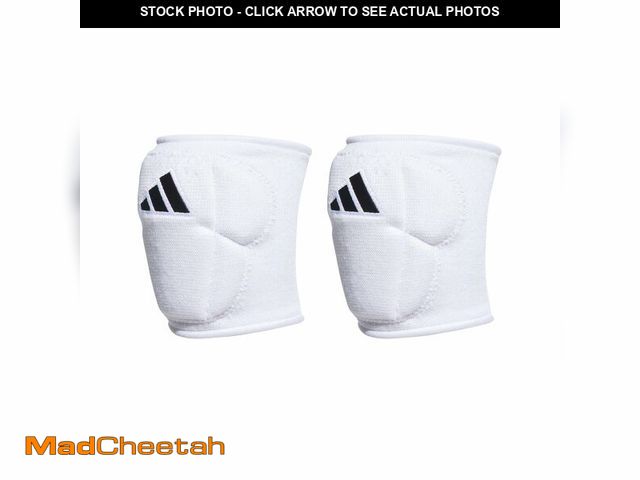 Lot 74-13711756 - adidas Unisex-Adult 5-Inch Volleyball Kneepads, White/Black, Small - UNUSED