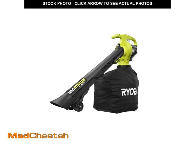 Lot 74-12797701 - Ryobi 40V Vac Attack Cordless Battery Leaf Vacuum/Mulcher (Tool Only) - USED