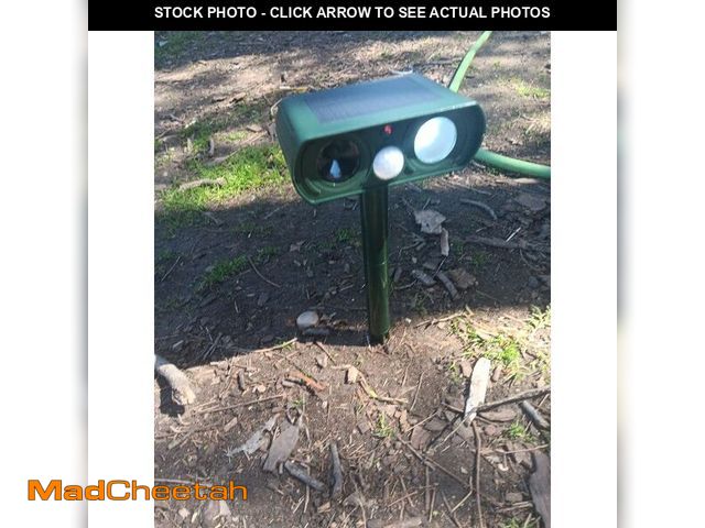 Lot 74-12431833 - 2PACK Solar Ultrasonic Animal Repellent Outdoor, Deer Repellent Devices Squirrel Cat Raccoon Rabbit ...