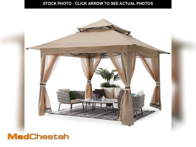 Lot 74-12159874 - ABCCANOPY Pop Up Gazebo 13x13 - Outdoor Canopy Tent with Mosquito Netting for Patio Garden Backyard ...
