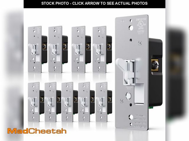 Lot 74-12957273 - AIDA Toggle Slide Dimmer Switch for Dimmable LED Light/CFL/Incandescent 600 Watt max, Single-Pole or...