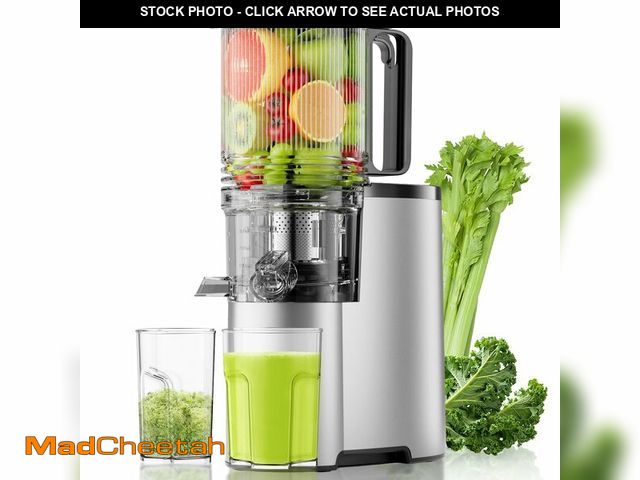 Lot 74-12452072 - Cold Press Juicer, 5.8" Wide Feed Chute Juice Extractor Machine with 400W, High Juice Yield, Slow Ma...