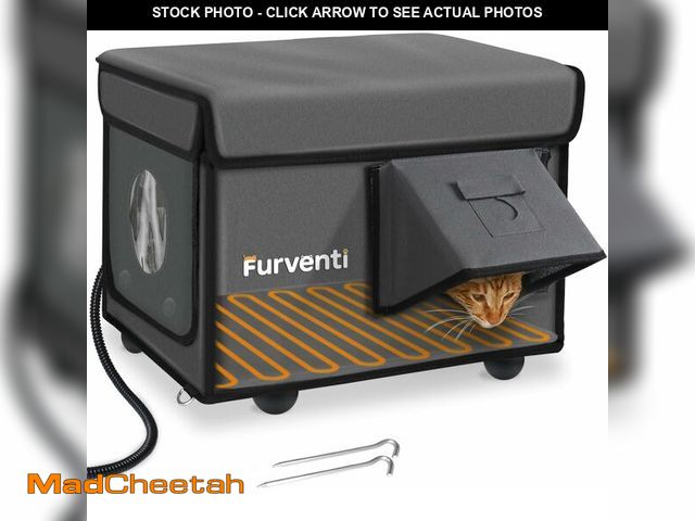 Lot 74-13583393 - Outdoor Heated Cat House in Winter,Extremely Insulated &amp; Weatherproof,Feral Cat Shelter with Wat...
