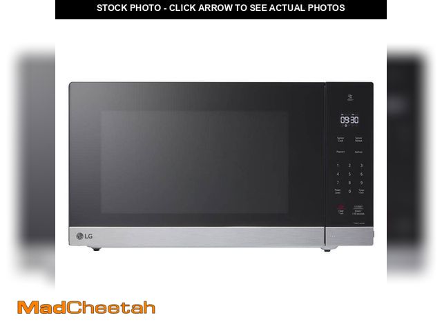 Lot 74-12554302 - (CRACKED ON BACK) NeoChef 2.0 cu. ft. 1200-Watt Countertop Microwave in Stainless Steel with Smart I...
