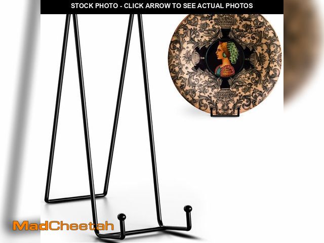 Lot 74-13966333 - TR-LIFE 16 Inch Heavy Duty Plate Stand (4 Pack) - Metal Display Easel for Large Plates, Picture Fram...