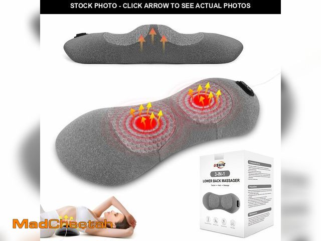 Lot 74-14386301 - USUIE Electric Lumbar Support Pillow, Lower Back Massager for Pain Relief - UNUSED