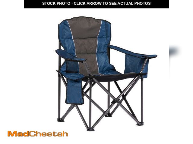 Lot 74-14323704 - Style Selections Polyester Blue and Gray Folding Camping chair Carrying Strap/Handle Included - UNUS...