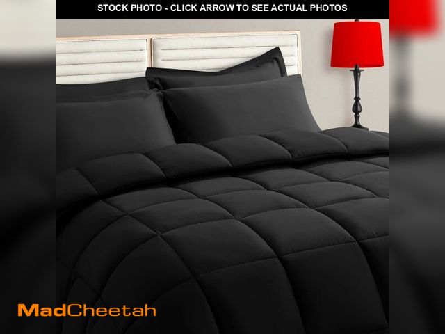 Lot 74-12978408 - TAIMIT Queen Size Comforter Set - 7 Pieces, Bed in a Bag Bedding Sets with All Season Soft Quilted W...