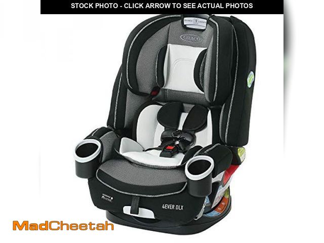 Lot 74-11360342 - Graco 4Ever DLX 4-in-1 Car Seat, Grey, Infant to Toddler Car Seat, with 10 Years of Use, Rear-facing...