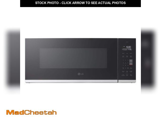 Lot 74-12855723 - LG 1.3 cu. ft. 30 in. W Low Profile Over the Range Microwave Oven with EasyClean in PrintProof Stain...