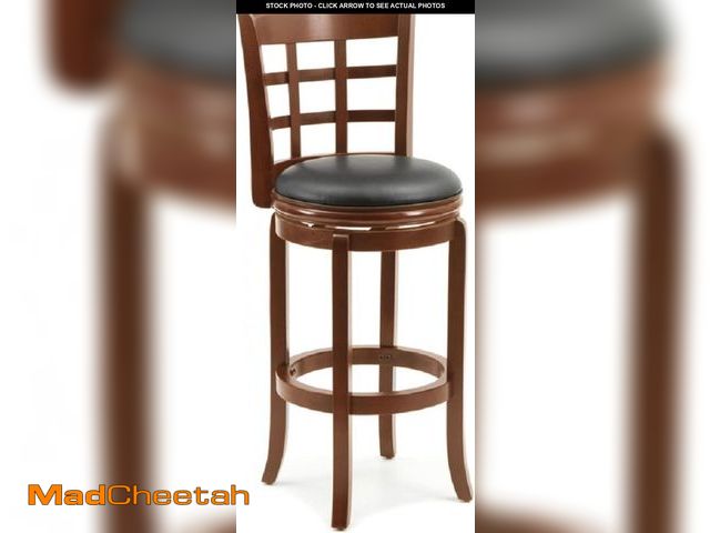 Lot 74-12509976 - Boraam Kyoto Bar Height Swivel Stool, 29-Inch, Cherry - UNUSED