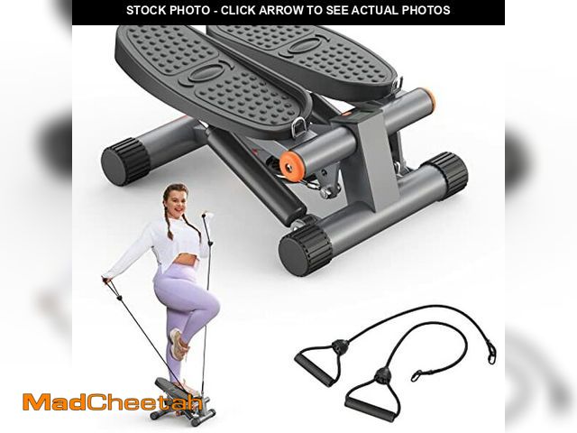Lot 74-10956545 - Niceday Steppers for Exercise, Stair Stepper with Resistance Bands, Mini Stepper with 300LBS Loading...