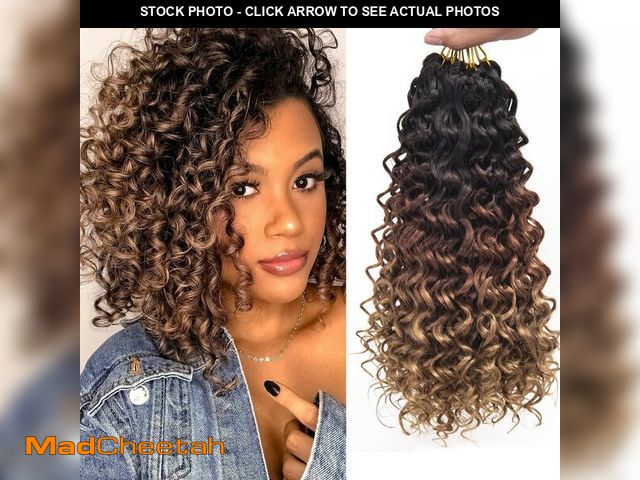 Lot 74-14334545 - GoGo Curl Crochet Hair for Women Water Wave Curly Crochet Hair Wavy Human Hair Deep Wave Beach Curl ...