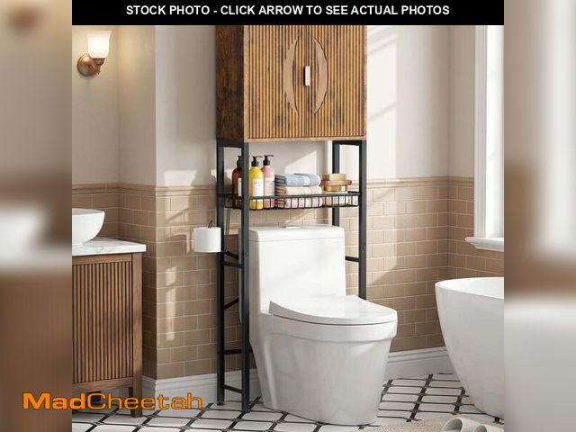 Lot 74-14354661 - Biemlerfn Over the Toilet Storage Cabinet, Bathroom Storage Organizer with Adjustable Shelf, Toilet ...