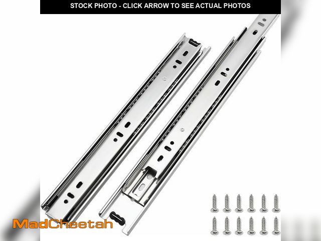 Lot 74-14281381 - LONTAN 1 Pair Full Extension Ball Bearing Drawer Slides Inch Heavy Duty Side Mount File Cabinet Rail...
