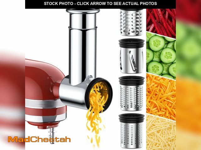 Lot 74-13767146 - Stainless Steel Slicer Shredder Attachment for Kitchenaid Stand Mixer,kitchen aid cheese grater,Sala...