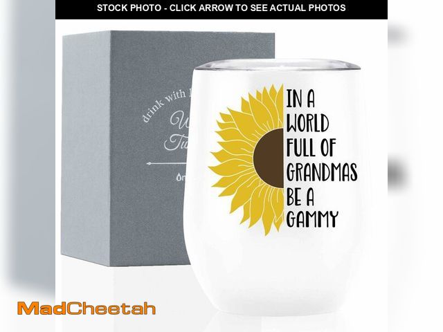 Lot 74-14151203 - Onebttl Gammy Gifts, Sunflower Grandma Gifts, 12oz Stainless Steel Insulated Tumbler for Sunflower L...