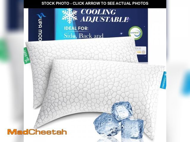 Lot 74-11876789 - SUPA MODERN Cooling Pillows for Side Sleepers, Cool Side Sleeper Pillow for Neck Pain Relief, Luxury...