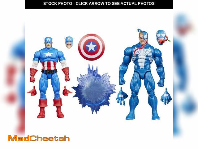 Lot 74-13627485 - Marvel Legends Series Gamerverse Captain America vs Venom, Retro Video Game-Inspired Collectible 6-I...