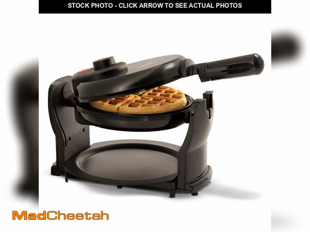 Lot 74-12709834 - BELLA Classic Rotating Belgian Waffle Maker with Nonstick Plates, Removable Drip Tray, Adjustable Br...
