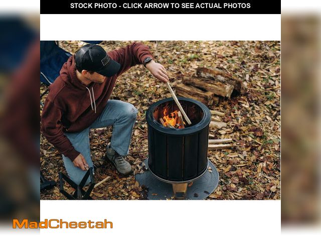 Lot 74-14355071 - PACKFIRE Portable Camping Fire Pit- Packable Fold-Flat Design, Smokeless Burn, Stainless Steel &amp;...