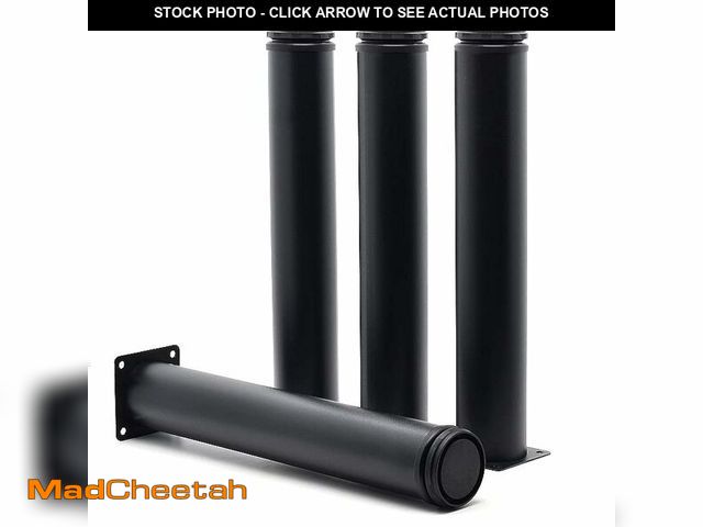 Lot 74-14269849 - Masendelk 12 Inch Metal Furniture Legs Stainless Steel Adjustable Legs Black Metal Legs Round Cabine...