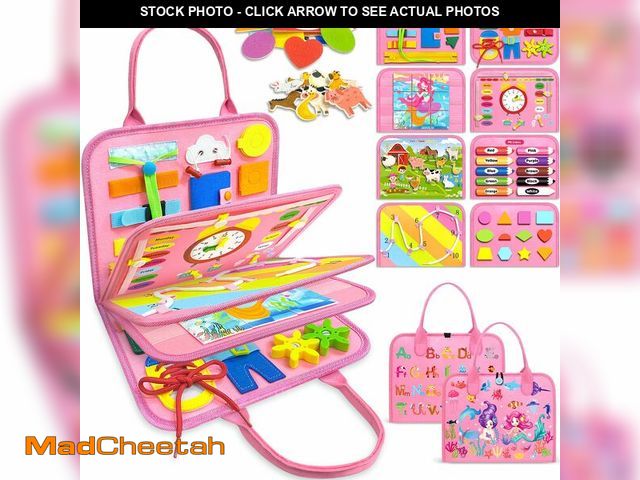 Lot 74-12701187 - Gojmzo Busy Board Montessori Toys for Toddler Girl Birthday Gifts, Busy Book Sensory Toys for Toddle...