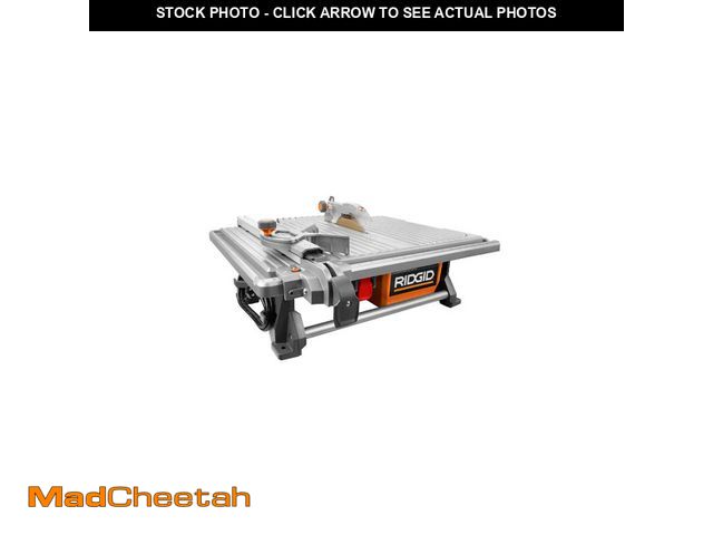 Lot 74-12590149 - Ridgid R4021 6.5 Amp Corded 7 In. Table Top Wet Tile Saw - UNUSED