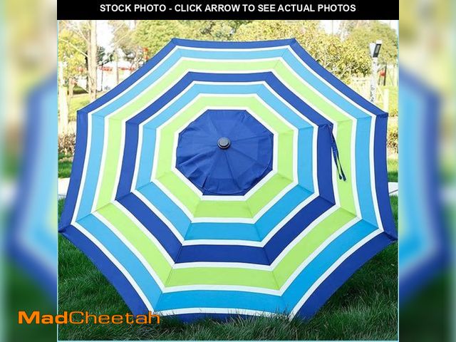 Lot 74-12164904 - Abba 11ft Patio Umbrella Outdoor Umbrella Market Table Umbrellas with Push Button Tilt, Crank and 8 ...