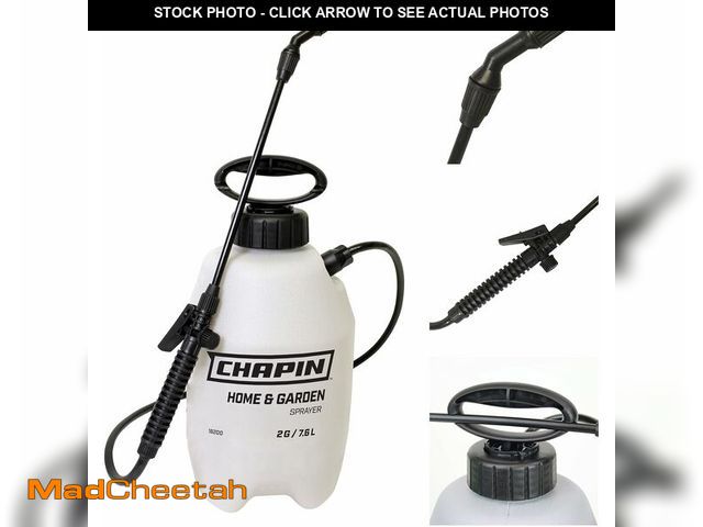 Lot 74-13802504 - Chapin 16200 Pump Sprayer, 2-Gallon, Lawn &amp; Garden Translucent Poly Tank, Adjustable Cone Nozzle...