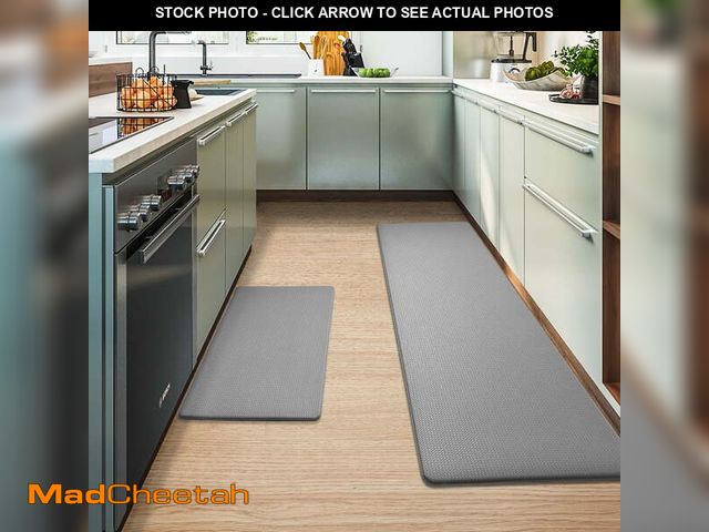 Lot 74-12836754 - PABUBE Kitchen Rug and Mat Kitchen Mat Anti Fatigue, Non Slips Kitchen Floor Mat, Kitchen Rug or Mat...
