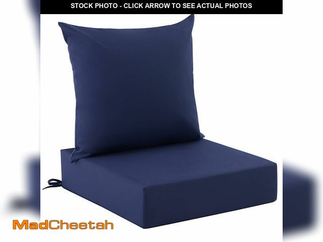 Lot 74-14215768 - Zonamat Outdoor Cushions for Patio Furniture, Outdoor Seat Cushion Set 24 x 24 x 4 Inch, Waterproof ...
