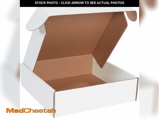 Lot 74-14305413 - Box USA 14" Deluxe Shipping Boxes 14"L x 14"W x 4"H, 50-Pack - White Box Mailers for Packaging, Stor...