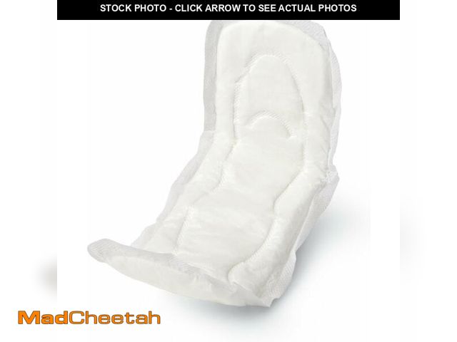 Lot 74-13042255 - Medline Maxi Sanitary Pads with Adhesive Strip, 11", Individually Wrapped (Pack of 288) - UNUSED