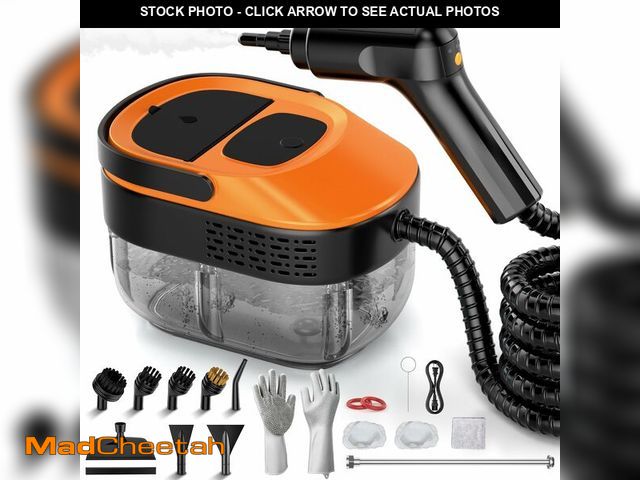 Lot 74-13548701 - Steam Cleaner for Home &amp; Car-2500W Portable Handheld Steamer for Cleaning with 3-Level Handle, 1...