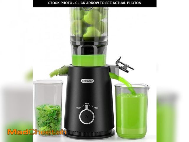 Lot 74-12327956 - Juicer Machines, ECOSELF Large Feed Chute for Family Needs, Professional Hands Free Cold Press Juice...