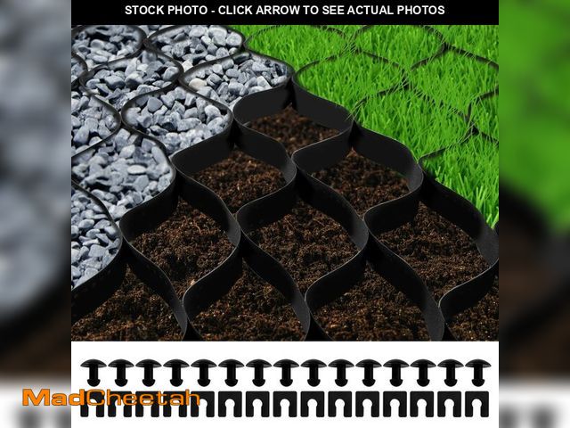 Lot 74-13801871 - VEVOR Ground Grid 27 ft x 4 ft, 1885 lbs per Sq Ft Load Geo Grid, 2" Depth Permeable Stabilization S...