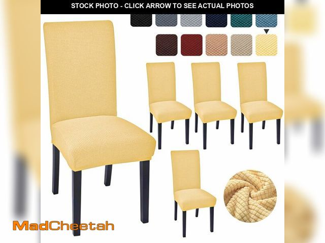 Lot 74-14472698 - Aertiavty Chair Covers for Dining Room Set of 4 Kitchen Chair Seat Covers, Dining Room Chair Covers ...