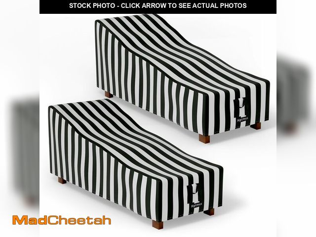 Lot 74-12713011 - Hptmus 2Pcs Patio Chaise Lounge Covers - Waterproof Heavy Duty Outdoor Lounge Chair Covers, 80"L x 3...
