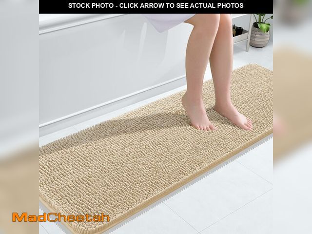 Lot 74-13546759 - OLANLY Bathroom Rugs 59x20, Extra Soft Absorbent Chenille Bath Rugs, Rubber Backing Quick Dry, Machi...