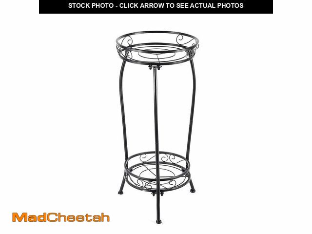 Lot 74-12702402 - Kavlium Plant Stand Indoor OutdoorÃ¯Â¼ÅTall Black Metal Rustproof Stable Plant StandsÃ¯Â¼Å2 Tier 2...