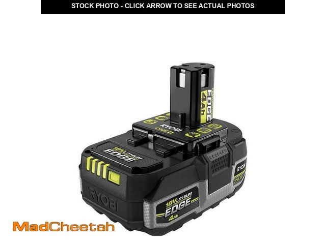 Lot 74-14293075 - RYOBI ONE+ 18V 4.0 Ah Lithium-Ion HIGH PERFORMANCE EDGE Battery - USED