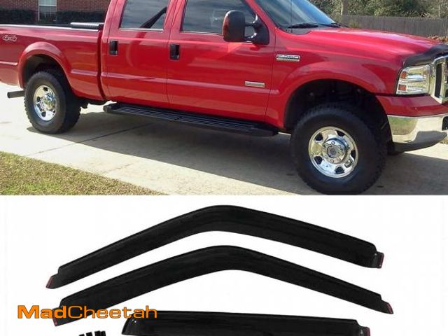Lot 74-12043747 - Deebior Side Window Visor Deflector,in-Channel Style Shatterproof Dark Smoke Rain Guard,4pcs Window ...