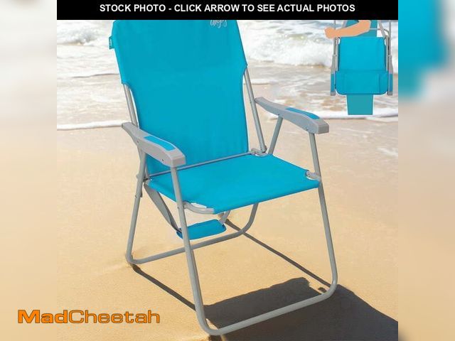 Lot 74-14436783 - #WEJOY Folding Backpack Beach Chair, High Back Beach Chairs for Adults, Max Load 300lbs, Outdoor Por...