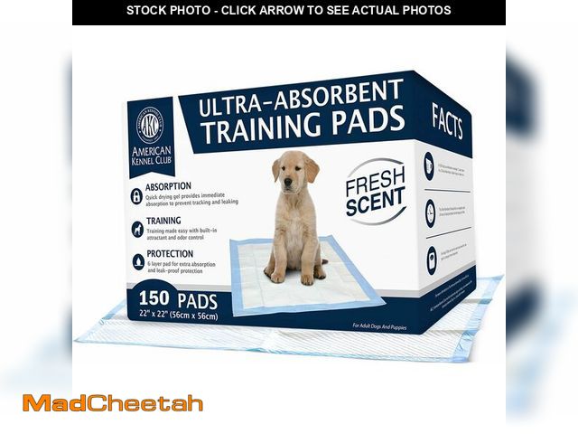 Lot 74-13041843 - American Kennel Club Ultra Absorbent Odor Control Scented Training Pads For Dogs Leak-proof Quick Dr...